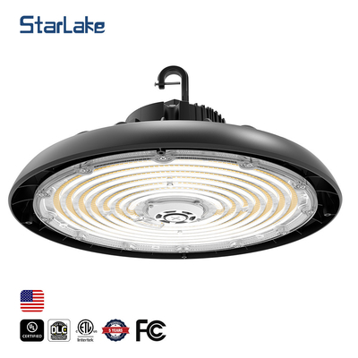 150LM / W النظام الغذائي الصب الألومنيوم المستديرة عالية الخليج مصابيح LED مقاومة للماء للمستودع