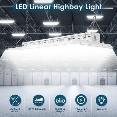 مصباح LED خطي عالي مع جهاز استشعار الحركة 80-400W للمحلات التجارية والمصانع