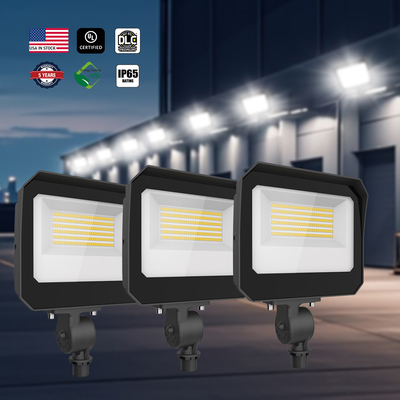 ضوء الفيضانات LED الخارجي مع الخلية الضوئية الضوء العالي 140LM / W 100W 120W 150 واط لإضاءة واجهة موقف السيارات