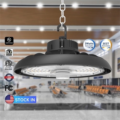 مصابيح LED High Bay القابلة للتخفيف 150 LM / W LED Round High Bay Fixture