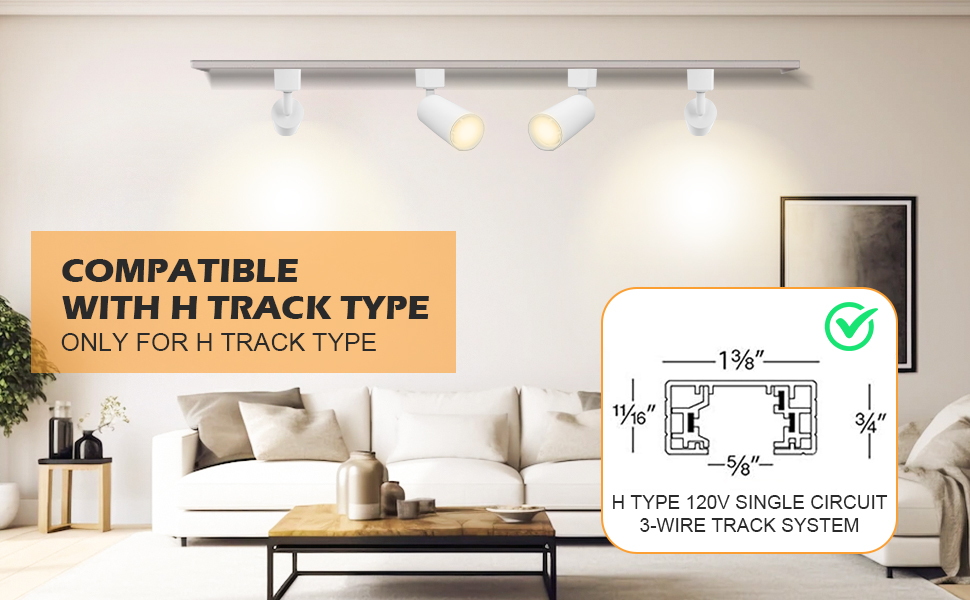 2700K-4000K مصابيح الضوء المضيئة LED ، 110Lm / w IP20 مصباح المسار LED 2