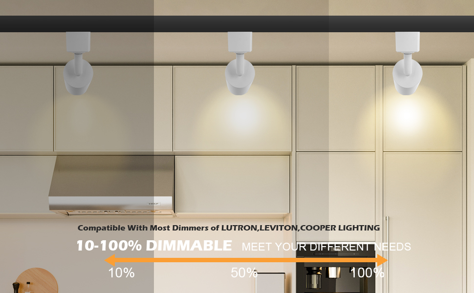 2700K-4000K مصابيح الضوء المضيئة LED ، 110Lm / w IP20 مصباح المسار LED 4