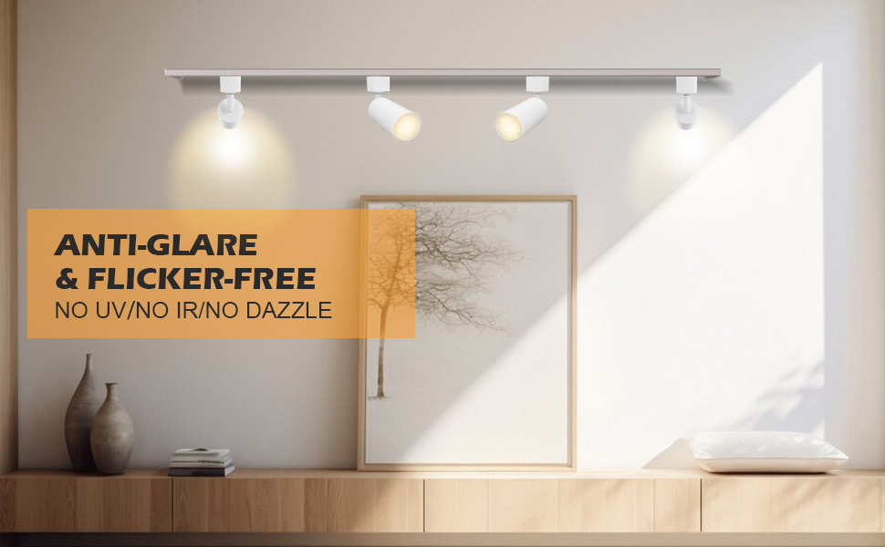 2700K-4000K مصابيح الضوء المضيئة LED ، 110Lm / w IP20 مصباح المسار LED 3